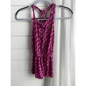 Juicy‎ Couture Romper Pink Logo Print AOP Girls Size 7
